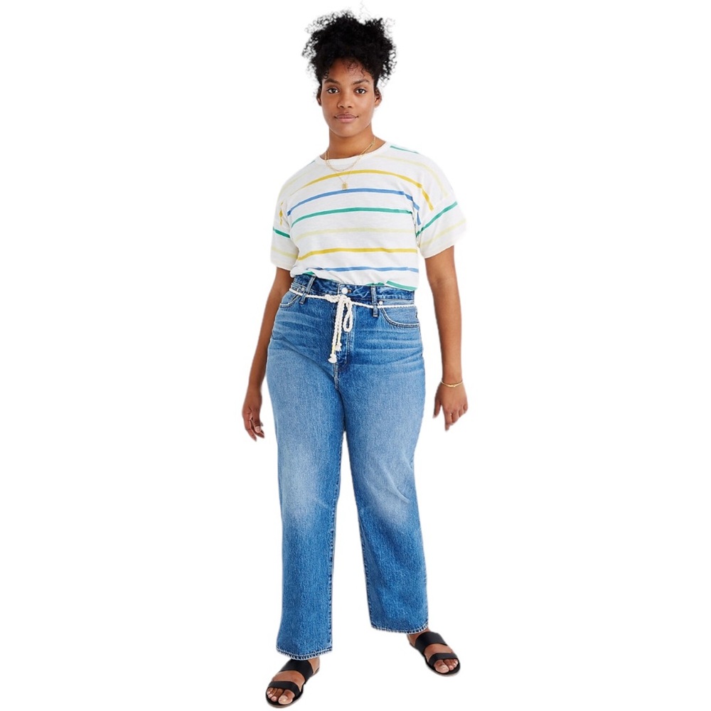 Madewell The Dadjean in Kingshill Wash: Rope Belt Edition Size 32